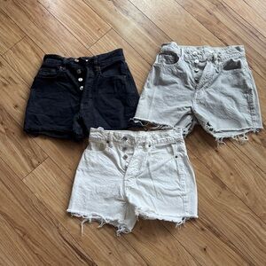 Lot of Pacsun Denim Shorts 22 - 23
